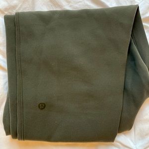 Lululemon relaxed high rise joggers. Pine green color, size 6.